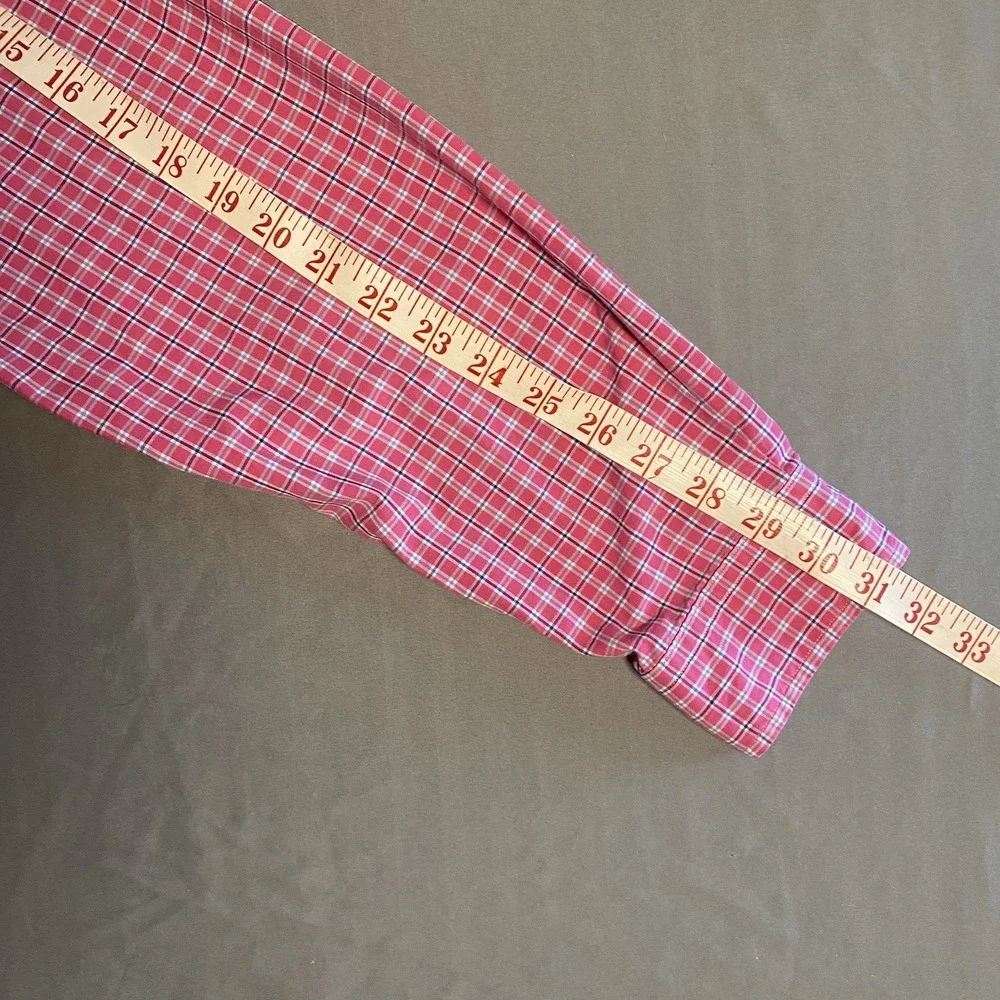 RALPH LAUREN Pink Multicolor Plaid Classic Fit Long Sleeve Button Up Shirt L - Picture 6 of 10
